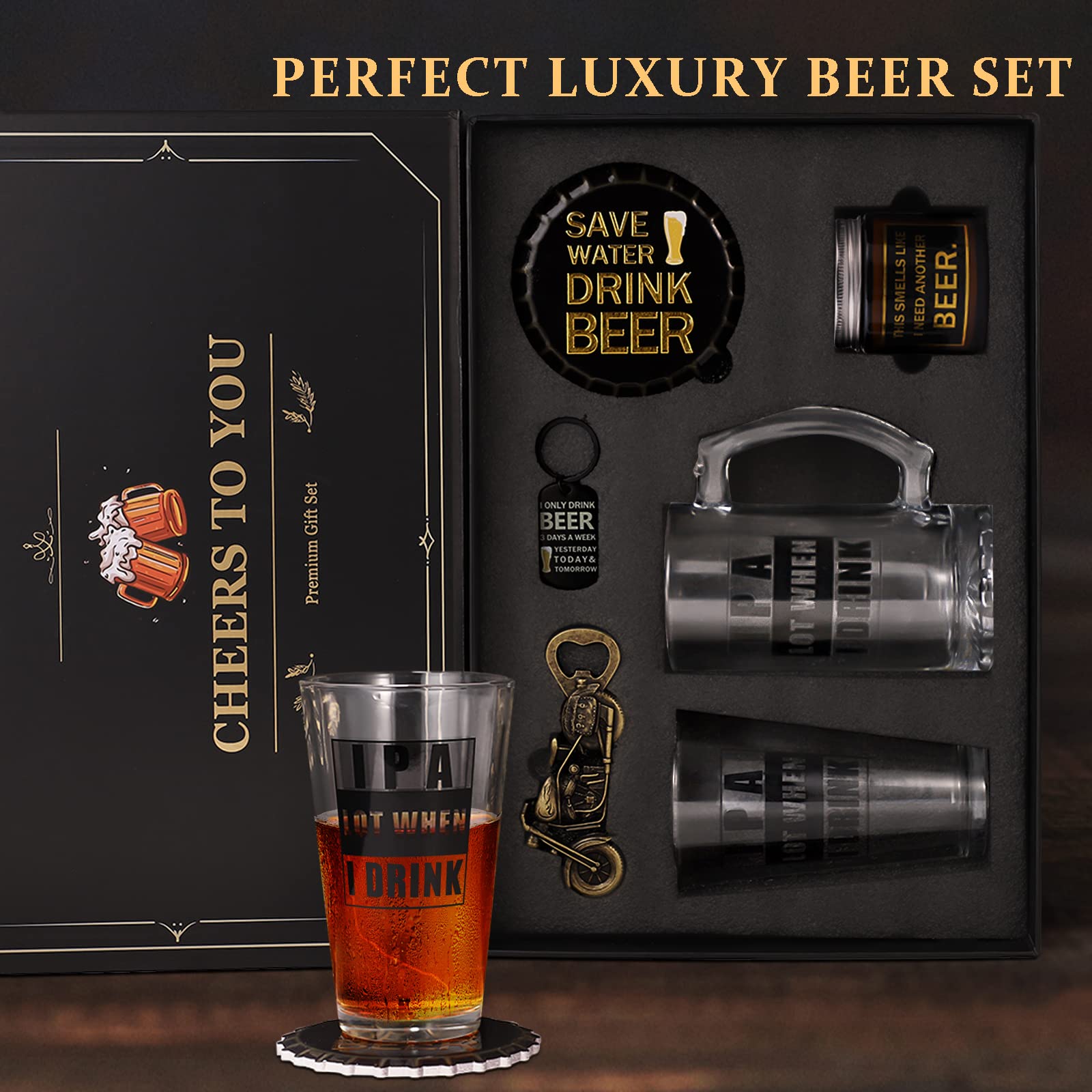 Amazon.com: ELSEULAR Beer Gifts for Men, Gift Basket for Beer
